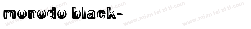 monodo black字体转换